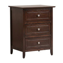 Cappuccino Nightstand with Dovetailed Drawers and Metal Glides