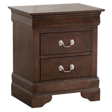Traditional Cappuccino Nightstand with Dovetailed Drawers and Metal Glides