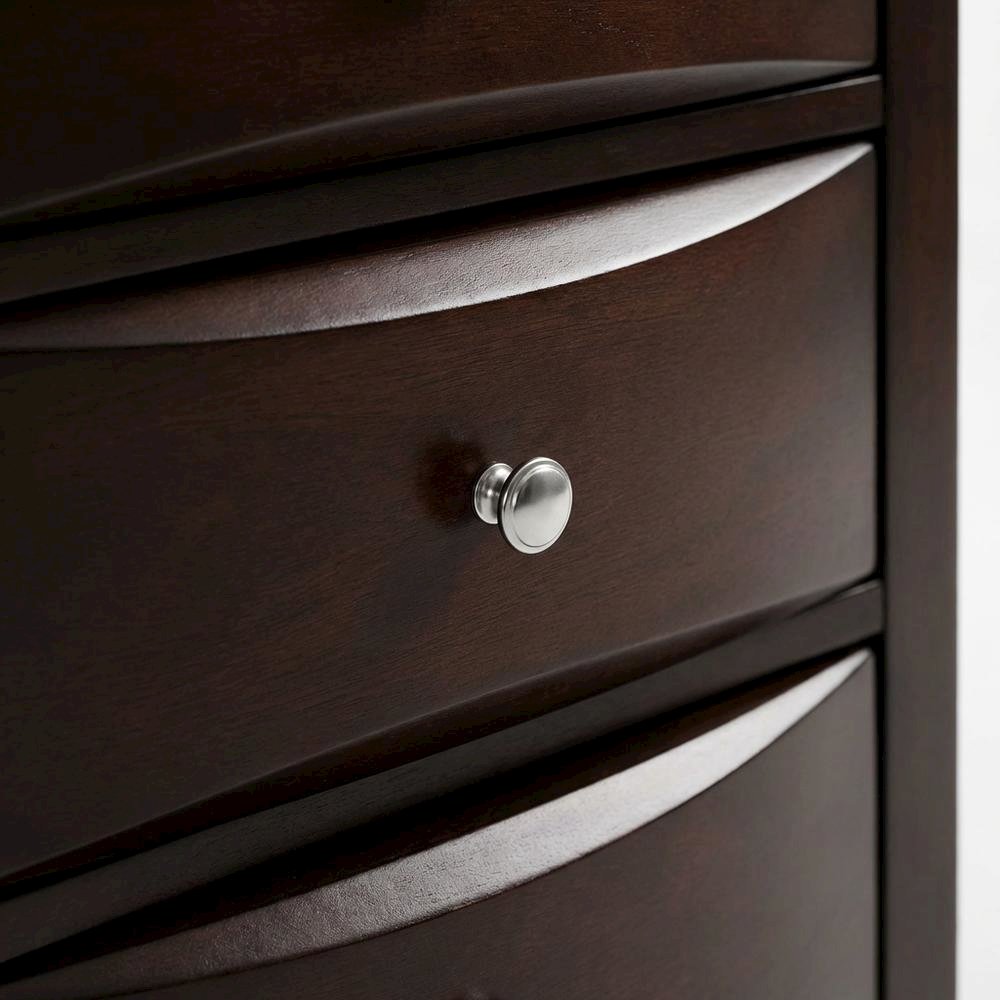 Cappuccino Nightstand with Contemporary Design and Sturdy Construction