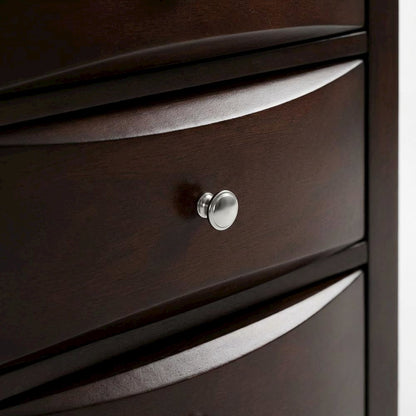 Cappuccino Nightstand with Contemporary Design and Sturdy Construction