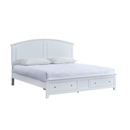 Glory Furniture Hammond King Bed, White Color