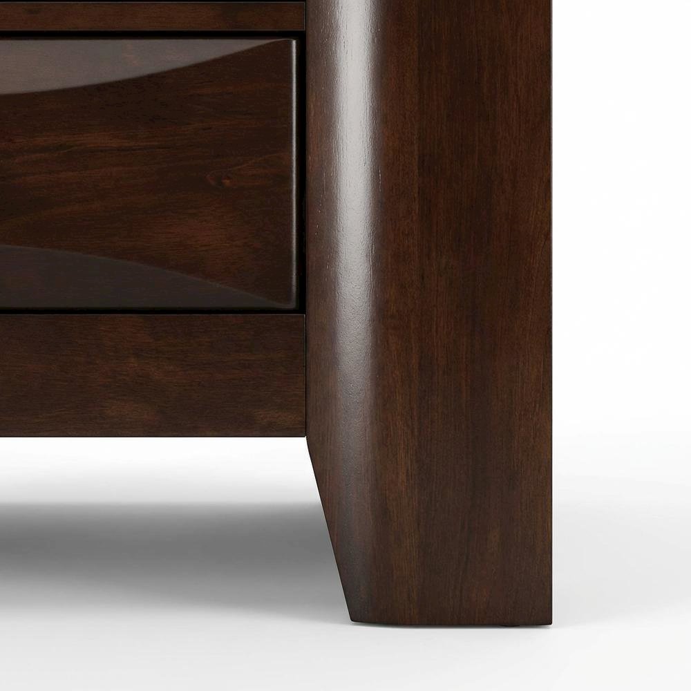 Cappuccino Nightstand with Contemporary Design and Sturdy Construction