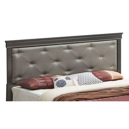 Glory Furniture Lorana Full Bed in Metalic Black Color