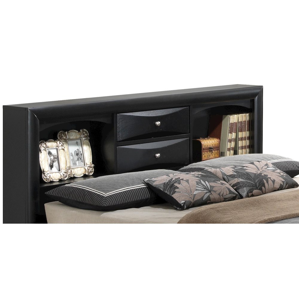 Glory Furniture Marilla King Storage Bed in Black Color