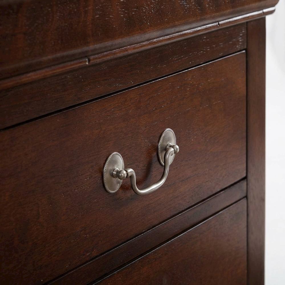 Cappuccino Nightstand with Traditional Style and Sturdy Build