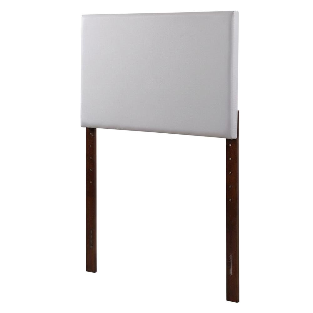 Light Gray Twin Headboard with Casual Design and Sturdy Frame Construction