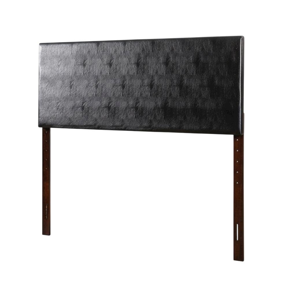 Black King Headboard with Casual Style Frame Construction and Durable Build