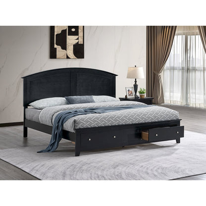 Glory Furniture Hammond King Bed, Black Color