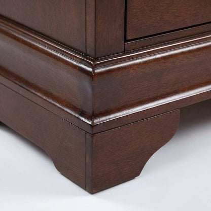 Cappuccino Nightstand with Traditional Style and Sturdy Build