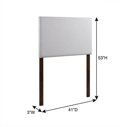 Light Gray Twin Headboard with Casual Design and Sturdy Frame Construction