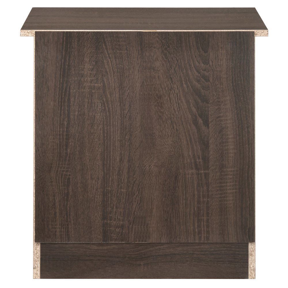 Brown 3 Drawer Nightstand – Tall Wood Nightstand with Ample Storage