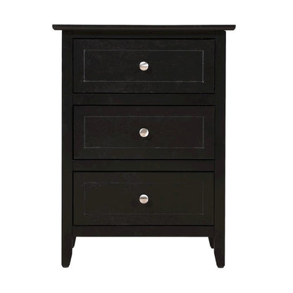 Nightstand with 3 Storage Drawers for Bedroom Organization