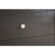Black 3 Drawer Nightstand with Storage Organizer for Modern Bedrooms