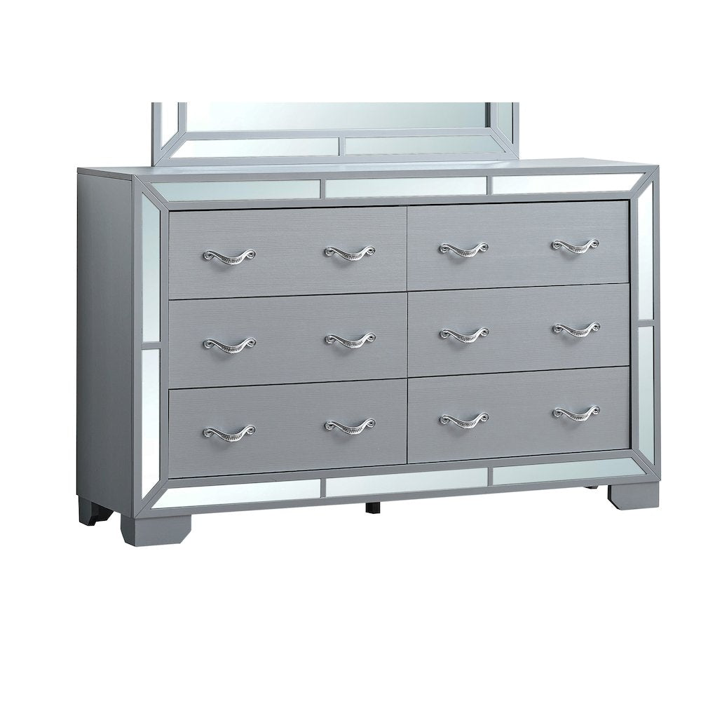 Glory Furniture Murry Dresser, Silver Color