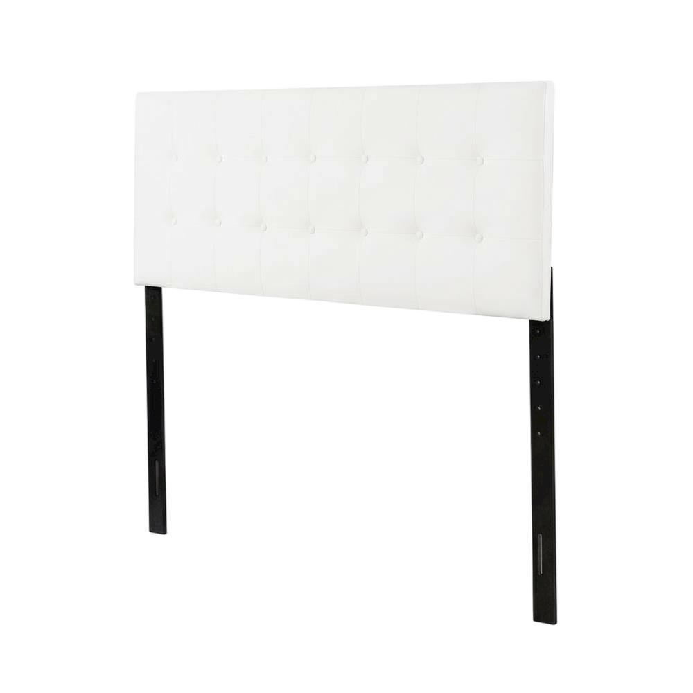 White King Headboard with Casual Design and Sturdy Frame Construction