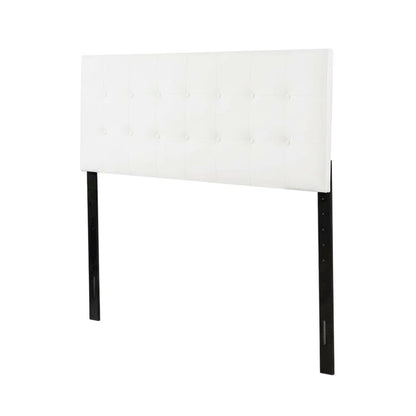 White King Headboard with Casual Design and Sturdy Frame Construction