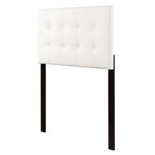 White Twin Headboard with Casual Style Frame Construction and Durable Build