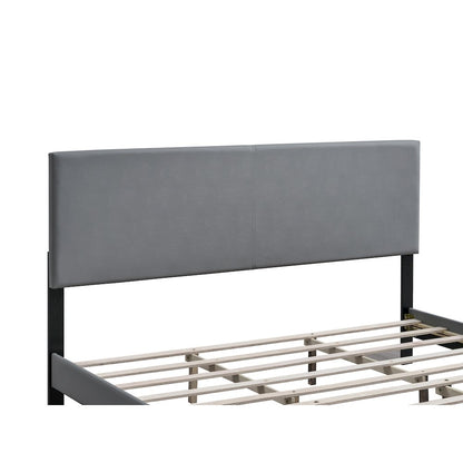 Baron Queen Platform Bed, Light Grey