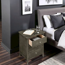 Gray 3 Drawer Nightstand, Ideal for Bedroom Storage