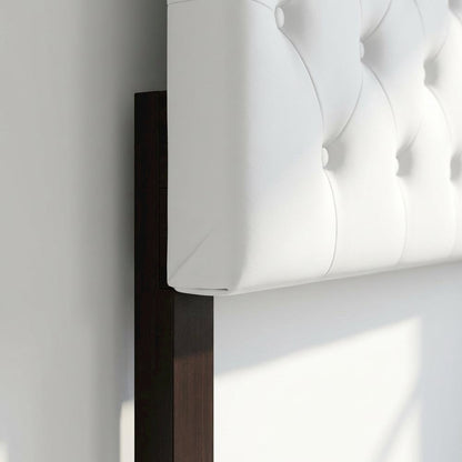 White King Headboard with Casual Design and Durable Frame Construction