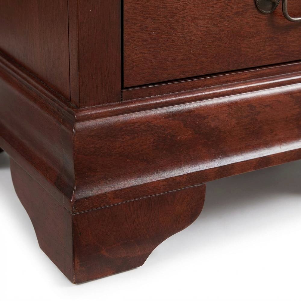 Cherry Nightstand with Traditional Design and Sturdy Construction
