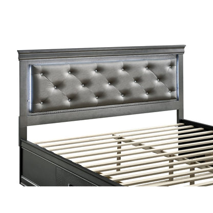 Glory Furniture Lorana Full Bed, Gunmetal Gray Color