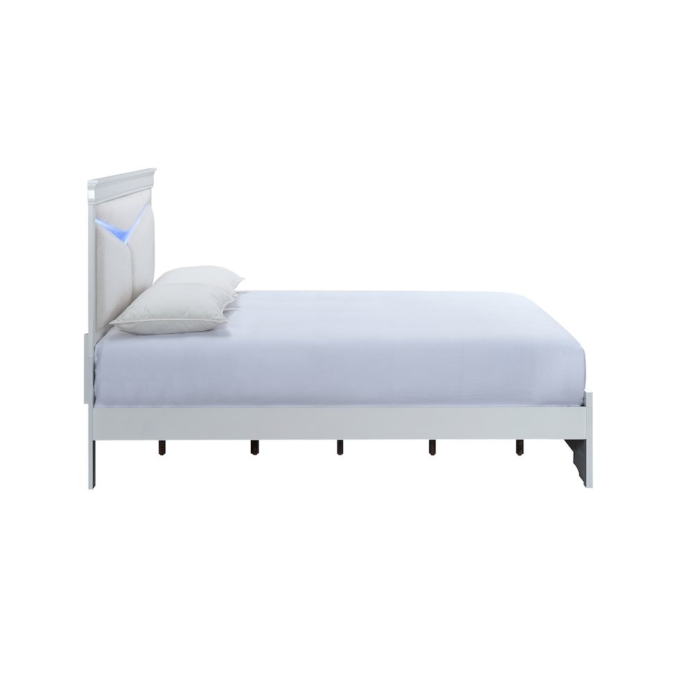 Glory Furniture Lorana King Bed, Sparkling White Color