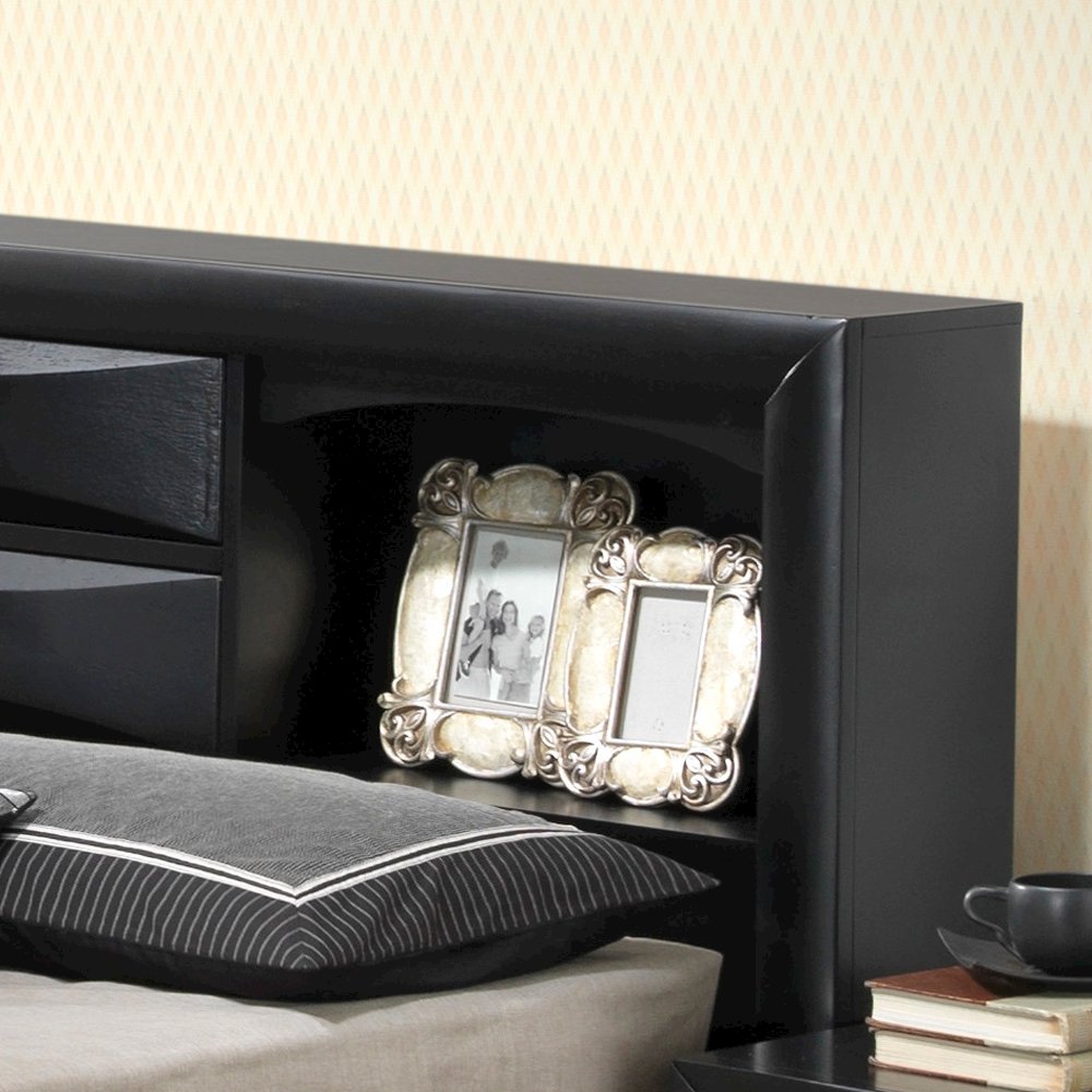 Glory Furniture Marilla King Storage Bed in Black Color