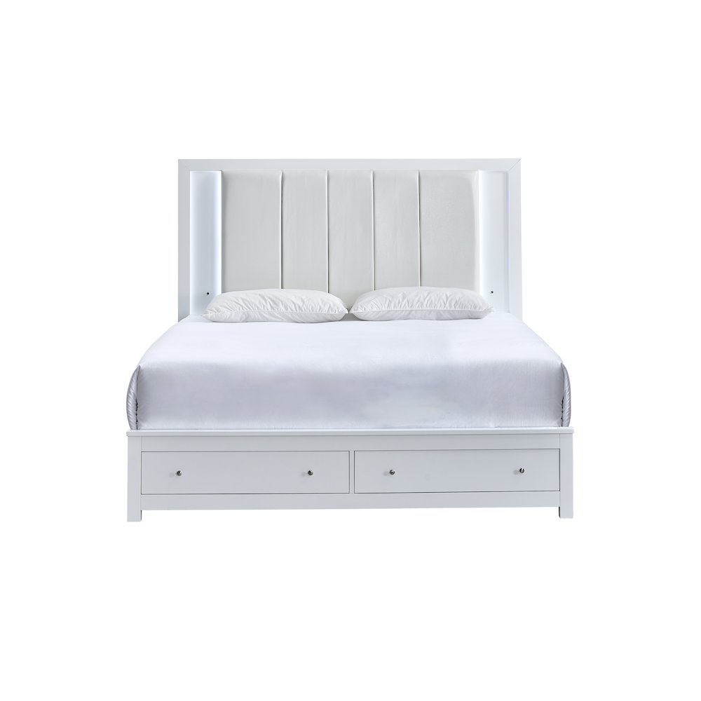 Glory Furniture Burlington Full Bed, White Color