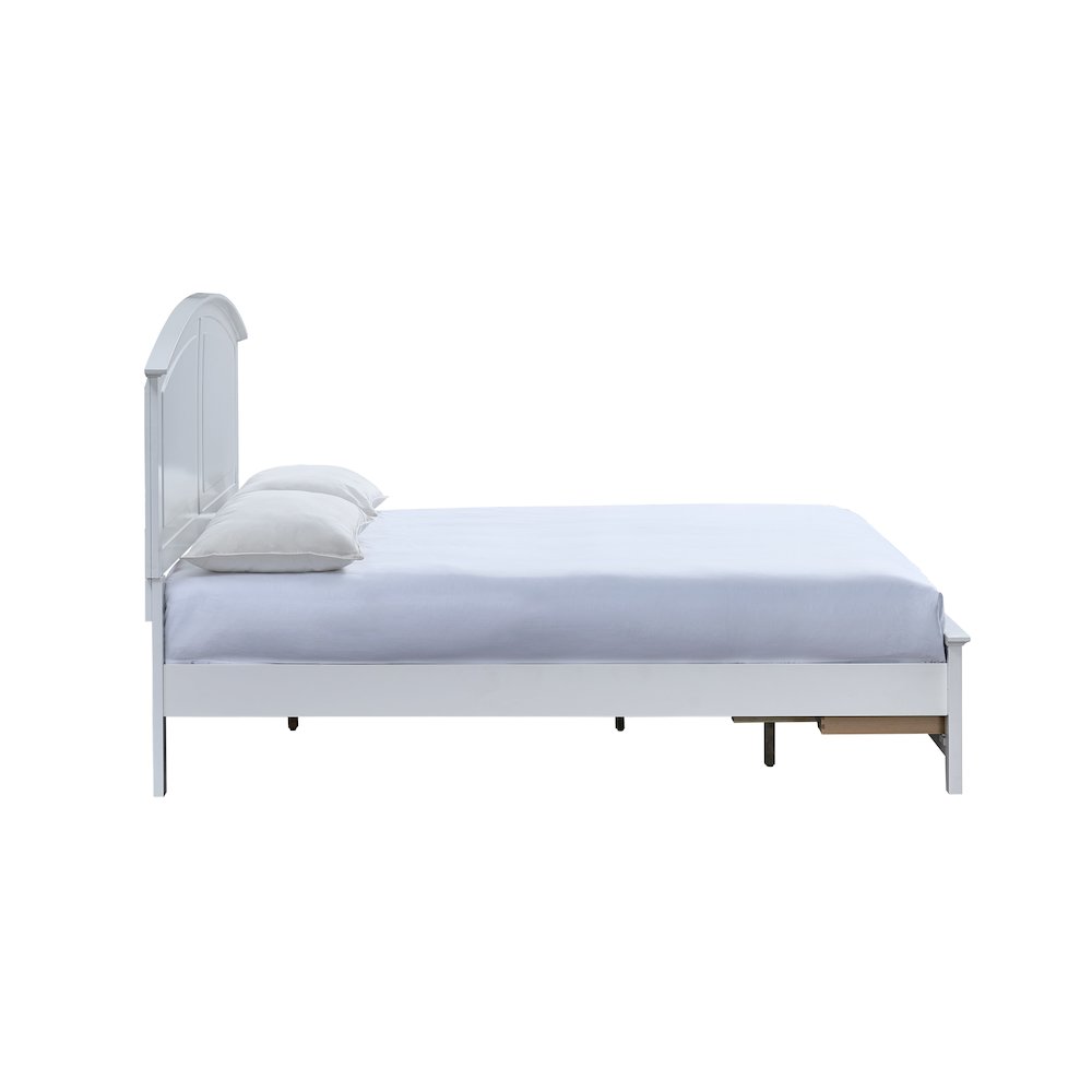 Glory Furniture Hammond King Bed, White Color