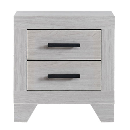 2-Drawer Nightstand with Dovetail Drawers, Modern Bedside Table for Bedroom