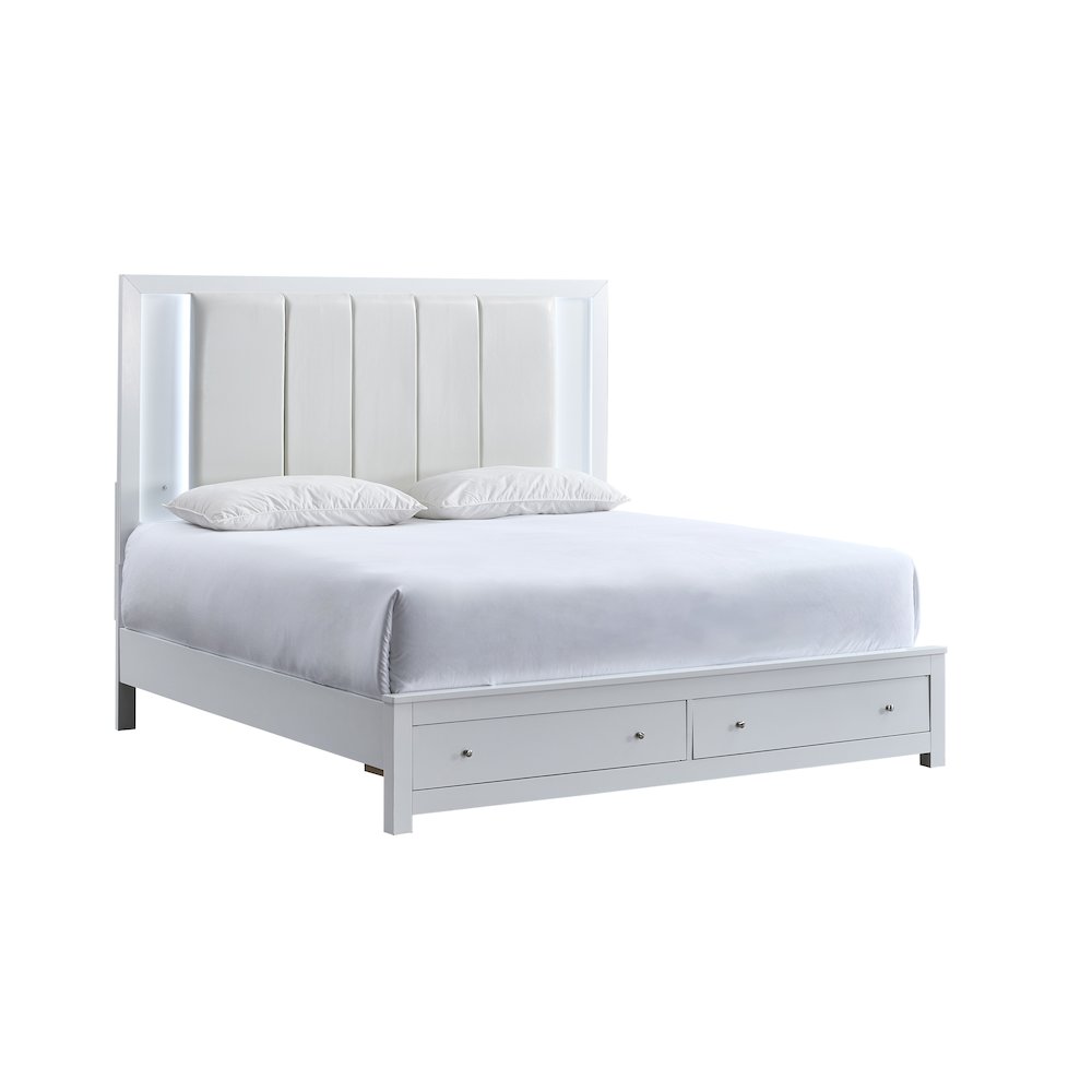 Glory Furniture Burlington Full Bed, White Color