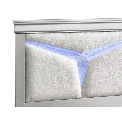 Glory Furniture Lorana Twin Bed, Silver Champagne Color
