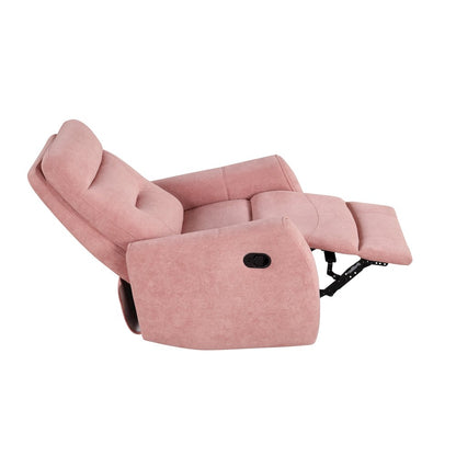 Glory Furniture Paterson Swivel Recliner, Pink