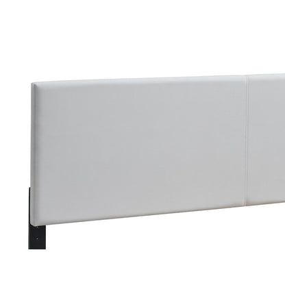 Baron King Size Platform Bed, White