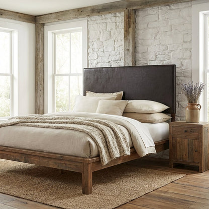 Black King Headboard with Casual Style Frame Construction and Durable Build