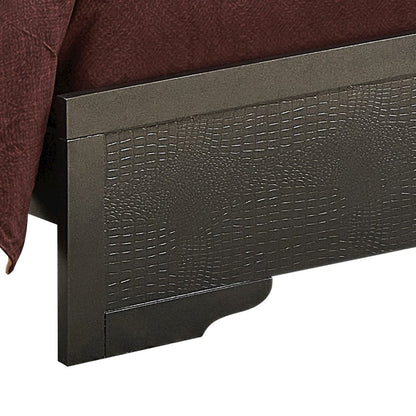 Glory Furniture Lorana Full Bed in Metalic Black Color