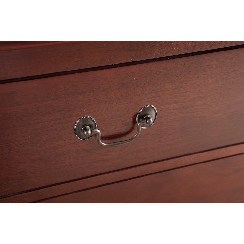 Glory Furniture LouisPhillipe Chest in Cherry Color