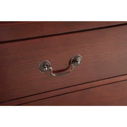 Glory Furniture LouisPhillipe Chest in Cherry Color