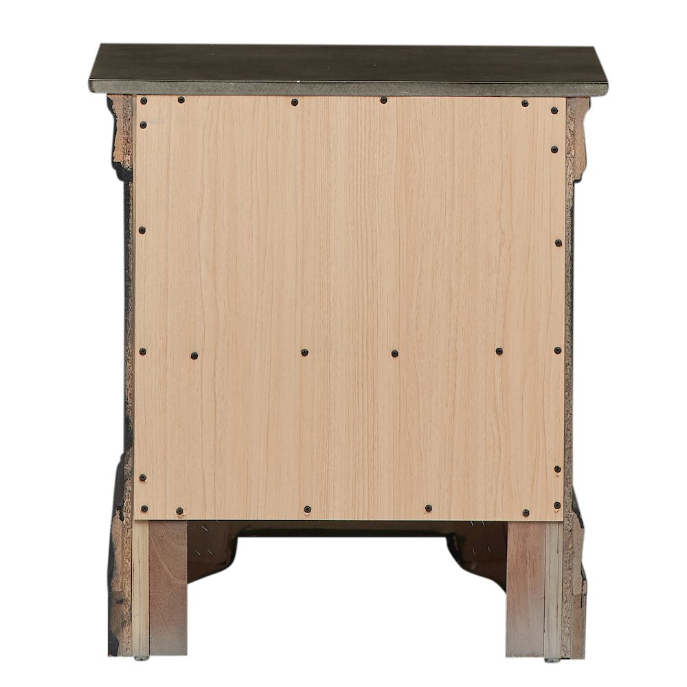 Glory Furniture LouisPhillipe Night Stand in Gray Color
