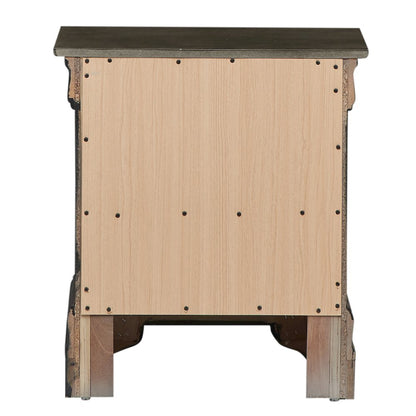 Glory Furniture LouisPhillipe Night Stand in Gray Color