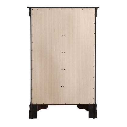 Glory Furniture LouisPhillipe Chest in Black Color