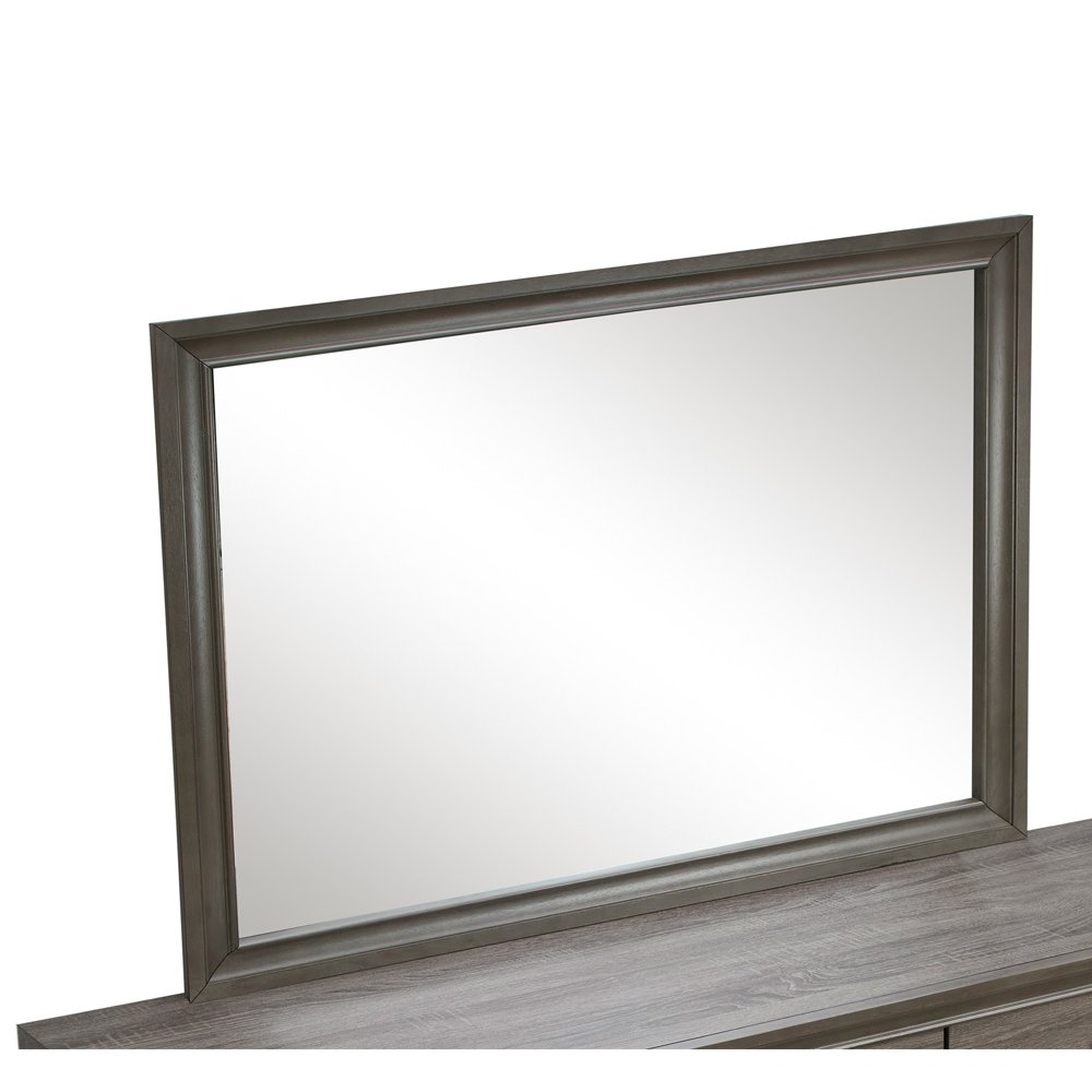 Glory Furniture Madrid Mirror in Gray Color