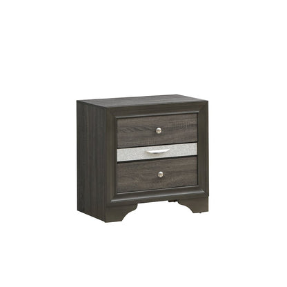 Glory Furniture Madrid Nightstand in Gray Color