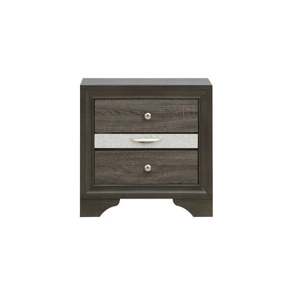 Glory Furniture Madrid Nightstand in Gray Color