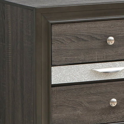 Glory Furniture Madrid Nightstand in Gray Color