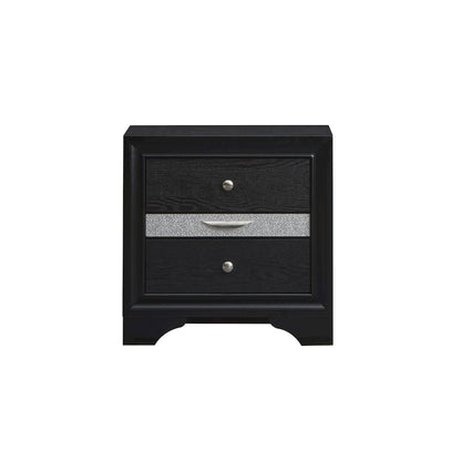 Glory Furniture Madrid Nightstand in Black Color