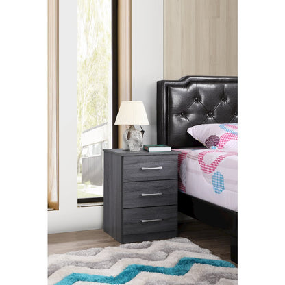 Glory Furniture Boston Nightstand in Gray Color