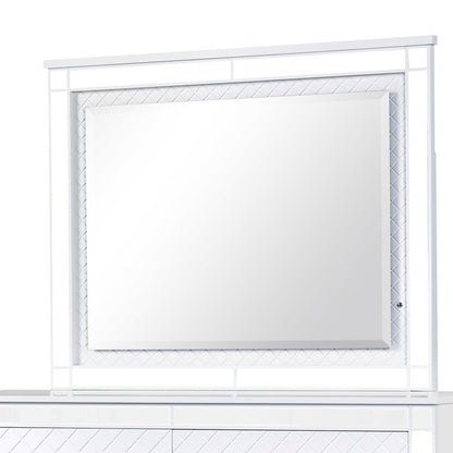 Glory Furniture Livorno Mirror in White Color