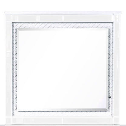 Glory Furniture Livorno Mirror in White Color